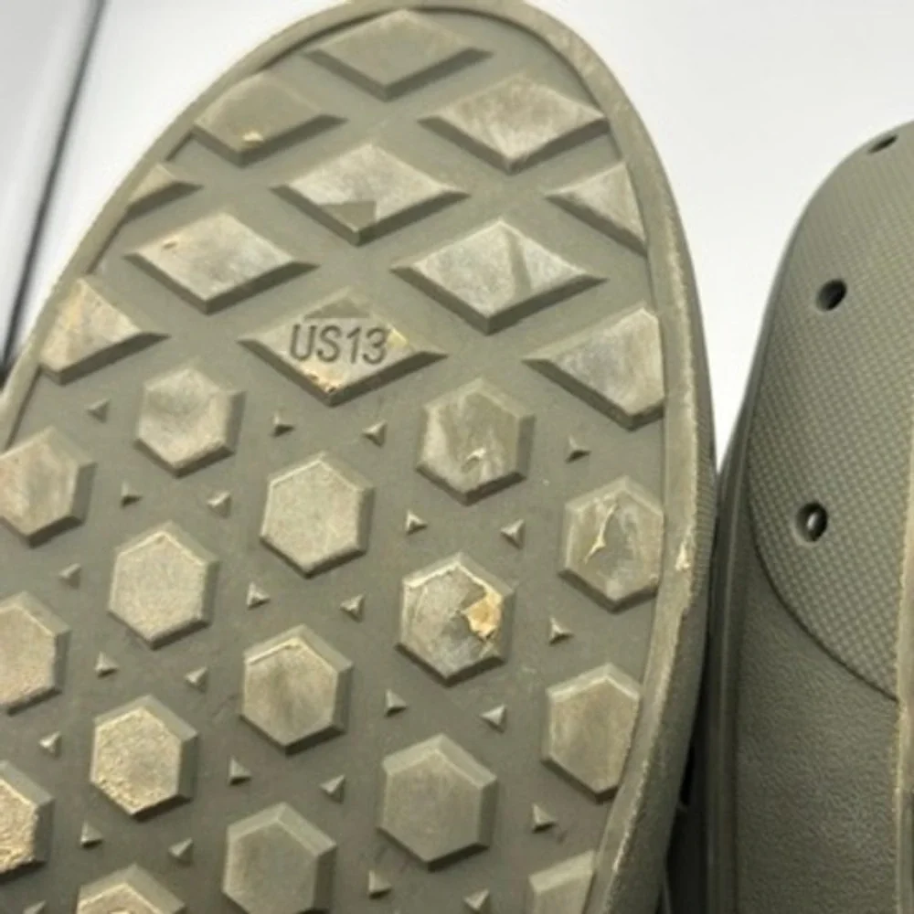 Vans Trek Slip-On Mens Sz 13 Grape Leaf Green Rubber Waffle Sole Water Shoes